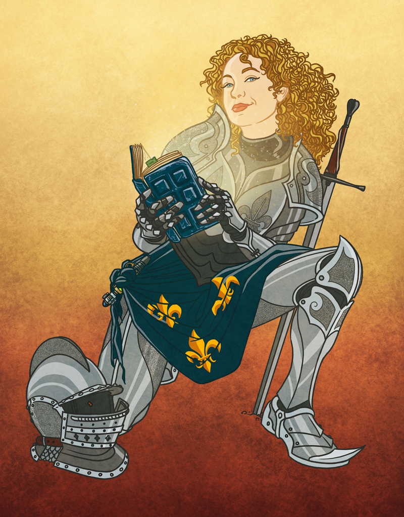 Illustration for article titled Doctor Who's Amy Pond goes gorgeously Art Nouveau!